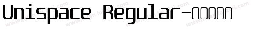 Unispace Regular字体转换